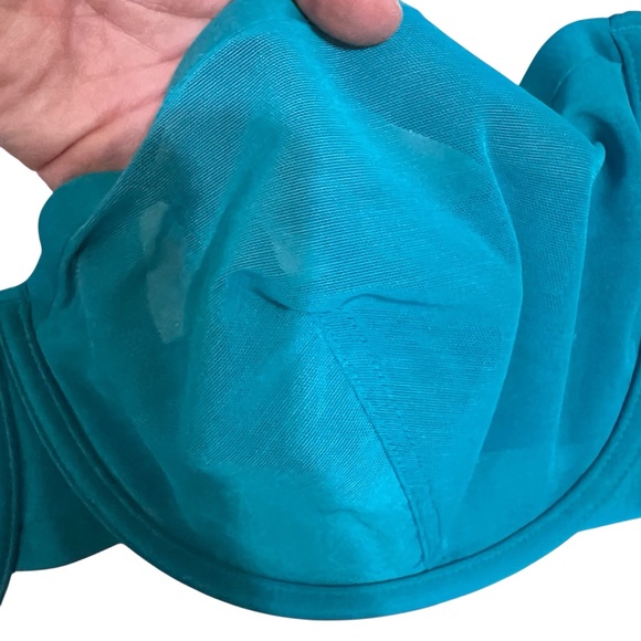 Cuup the Balconette Mesh Bra in Turquoise size 40F - Picture 4 of 7